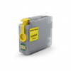 A photorealistic studio photograph of a single yellow LC404Y ink cartridge on a white background, angled to the right with a soft shadow.