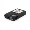 A studio photograph of the Balloon Brand LC401XL Black ink cartridge, angled to show the left side with its chip and ink outlet, on a pure white background with a soft shadow.