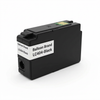 A photorealistic studio shot of the Balloon Brand Compatible Brother LC404 Black Ink Cartridge on a white background, angled left.