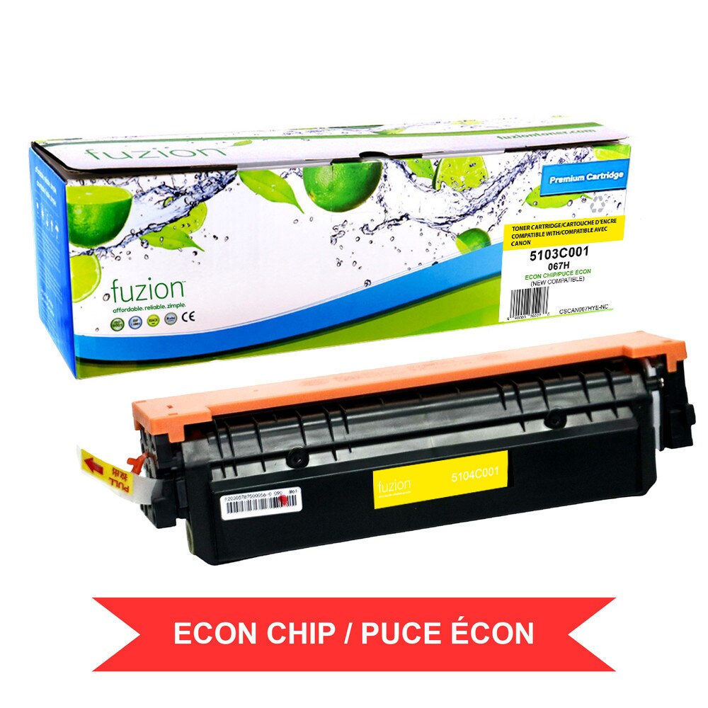 Canon 5103C001 (067H) Compatible HY Toner w/ ECON Chip - Yellow Lakehead Inkjet & Toner