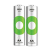 GP270AAHCER21-2TLB2 AA Ni-MH 2600mAh Rechargeable Battery GP ReCyko (Pack of 2) TCED