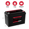 Canbat 12V 125Ah Dual Purpose Lithium Battery (LiFePO4) w/ bluetooth monitoring Lakehead Inkjet & Toner