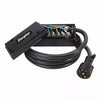 EN0182 Energizer 7-Way Weatherproof Electrical Trailer Junction Box with 8-ft Inline Trailer Plug TCED