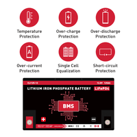Canbat 12V 125Ah Dual Purpose Lithium Battery (LiFePO4) w/ bluetooth monitoring Canbat
