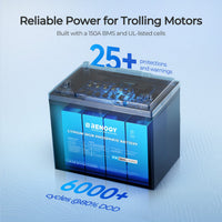 Renogy Core - 12V 100Ah Trolling Motor Group 24 LiFePO4 Battery w/ Bluetooth Renogy
