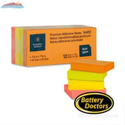 ADHESIVE NOTES, 1.50" X 2", NEON, SELFADHESIVE, REPOSITIONA Office