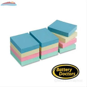ADHESIVE NOTES, PLAIN, 1.50" X 2", PASTEL, 12/PK Office