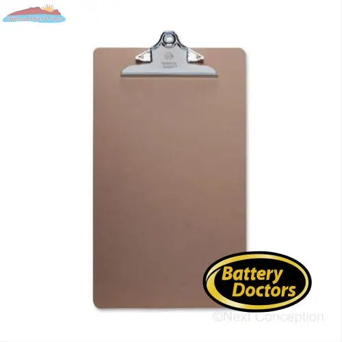 BUSINESS SOURCE CLIPBOARD, 9" X 15.50", HARDBOARD, BROWN Office