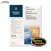 BUSINESS SOURCE MAILING LABEL, 2" X 4", RECTANGLE, LASER, WH Office