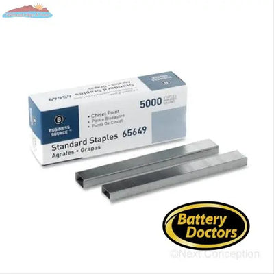 BUSINESS SOURCE STAPLES 210 PER STRIP, 1/4