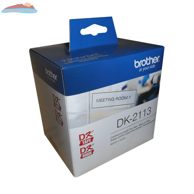 Black/Clear Continuous Length Film Label 2.4 in x 50 ft (62 mm x 15.2 m) Brother