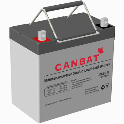 12V 55Ah Deep Cycle Battery (AGM) Lakehead Inkjet & Toner