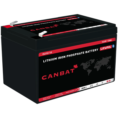12V 12Ah Lithium Battery (LiFePO4) Lakehead Inkjet & Toner