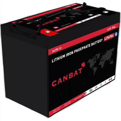 12V 75Ah Lithium Battery (LiFePO4) Lakehead Inkjet & Toner
