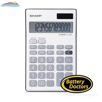 EL124TBGY SHARP 12 DIGIT CALCULATOR, GT FUNCTION, 4 MEMORY B Sharp