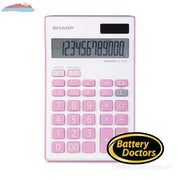 EL124TBPK SHARP 12 DIGIT CALCULATOR, CONVERT FUNCTION, 4 MEM Sharp