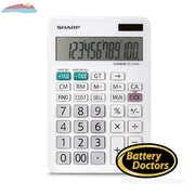 EL334WB SHARP 12 DIGIT CALCULATOR, 4 MEMORY BUTTONS , DUAL P Sharp