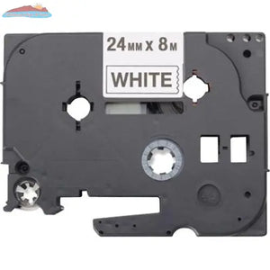 HGE2515PK  HIGH GRADE LAMINATED TAPES 24MM-BLACK ON WHITE Brother