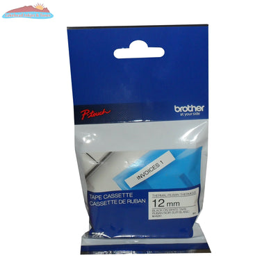 MK231 BROTHER MK231 PTOUCH TAPE BLACK ON WHITE 12MM Brother