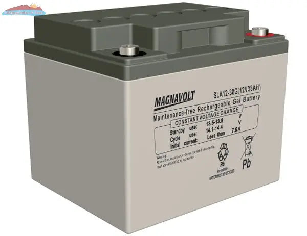 Magnavolt 12V/38AH Sealed Lead Acid GEL Battery Magnacharge