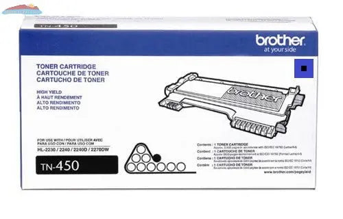 TN450 High Yield Toner for HL-2240D 2600p Black Brother