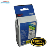 TZe161 (TZ161) PTOUCH TAPE 36MM BLACK ON CLEAR Brother