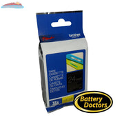 TZe354 (TZ354) PTOUCH TAPE 24MM GOLD ON BLACK Brother