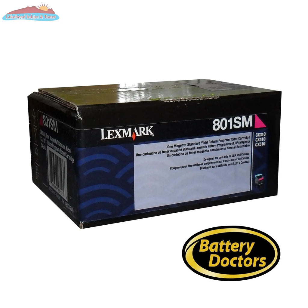 80C1SM0 LEXMARK 801SM CX3/4/510 MAGENTA STANDARD YIELD RETUR Lexmark