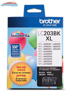 Brother LC2032PKS 2-Pack of Innobella  Black Ink Cartridges, High Yield (XL Series) Brother
