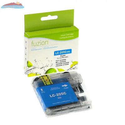 Brother LC205XXL Cyan Compatible Inkjet Cartridge Fuzion