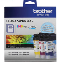 Brother LC30373PKS Genuine 3-Pack Super High-Yield INKvestment Tank Cartridges Brother