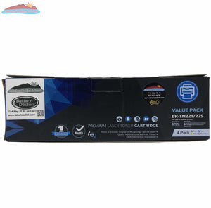 Brother TN221/TN225 Compatible Combo Pack (C/M/Y/B) Lakehead Inkjet & Toner