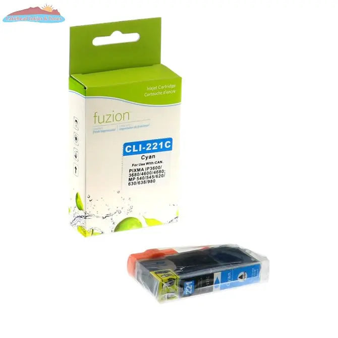 Canon CLI-221 Cyan Compatible Inkjet Cartridge Fuzion