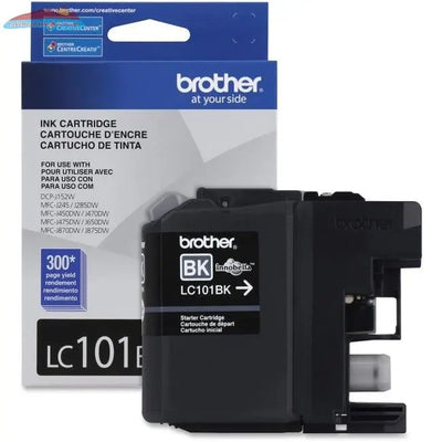 LC101BKS BLACK REGULAR YIELD (300 PAGES) INK FOR MFCJ870DW Brother