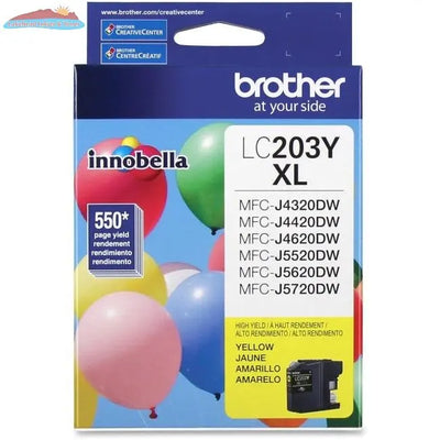 LC203YS YELLOW INK FOR MFCJ4320DW/MFCJ4420DW/MFCJ4620DW Brother