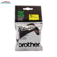 MK631 BROTHER P-TOUCH TAPEBLACK ON YELLOW 12MM Brother