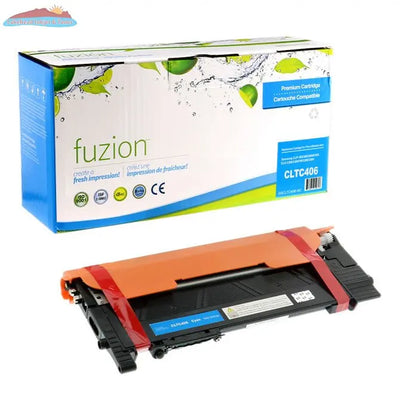 Samsung CLT-C406S Cyan Compatible Toner Cartridge Fuzion