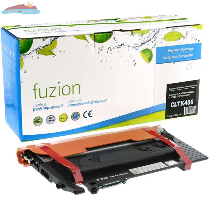 Samsung CLT-K406S Black Compatible Toner Cartridge Fuzion
