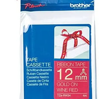 TZERW34 Brother RIBBON GOLD ON WINE RED Brother