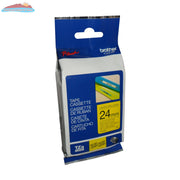 TZe651 (TZ651) PTOUCH TAPE 24MM BLACK ON YELLOW Brother